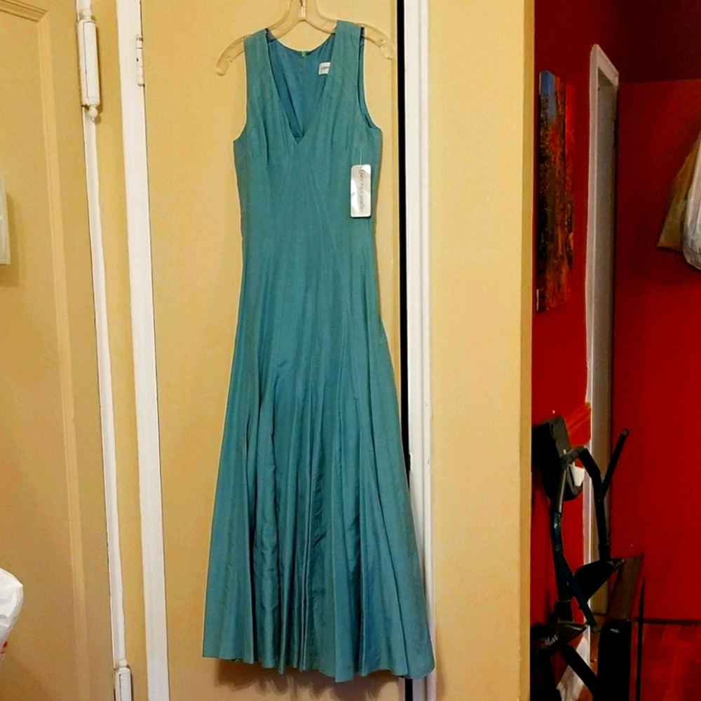 Modified mermaid maxi dress with seam detail NWT